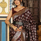 Shree Shyam Fashion Wine Silk Saree