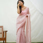 Vamsee Vijaysitara Baby Pink Organza Saree - Swadesiicart