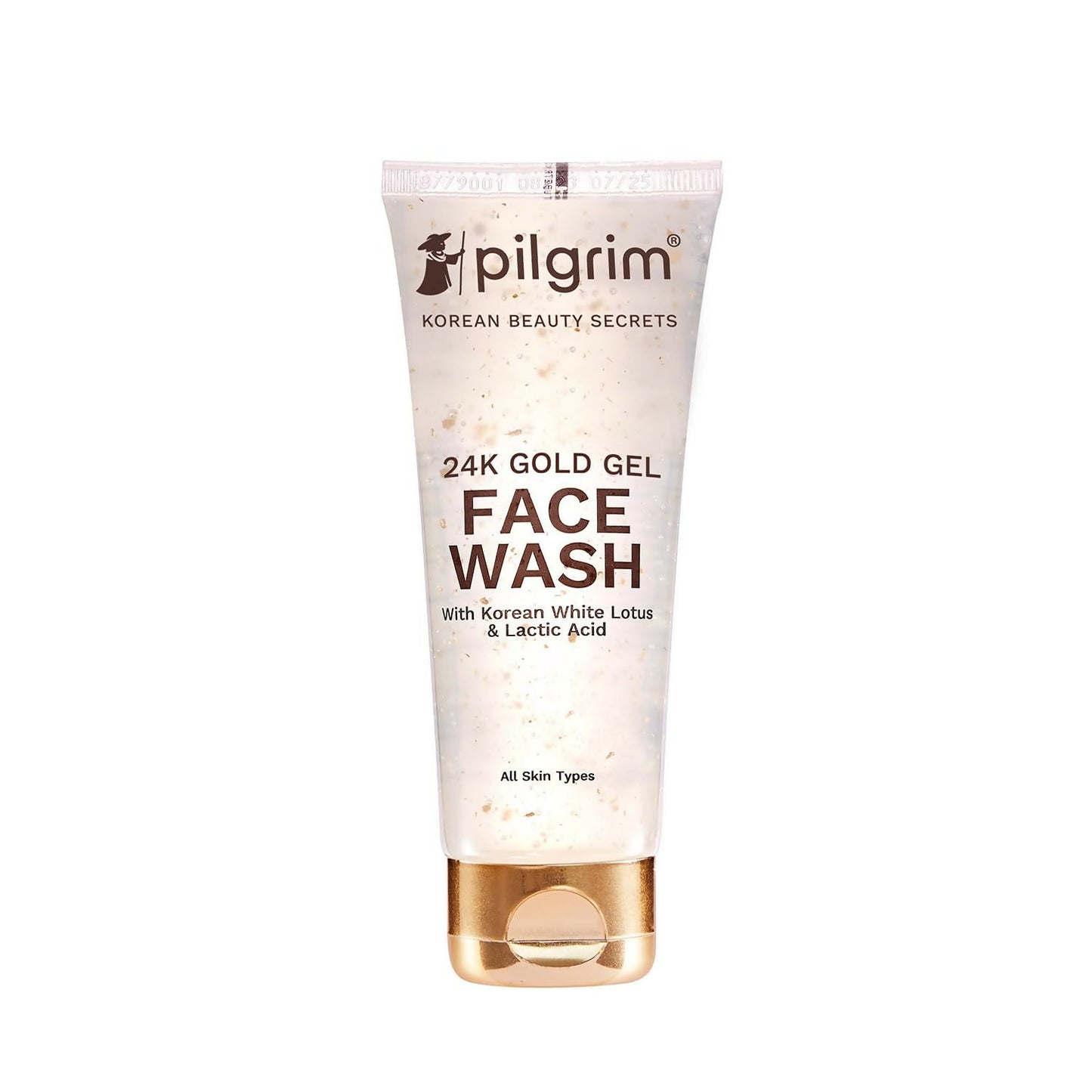 Pilgrim 24k Gold Gel Facewash with Korean White Lotus For Glowing Skin, Reduce Dark Spot And Improves Skin Texture - Pilgrim