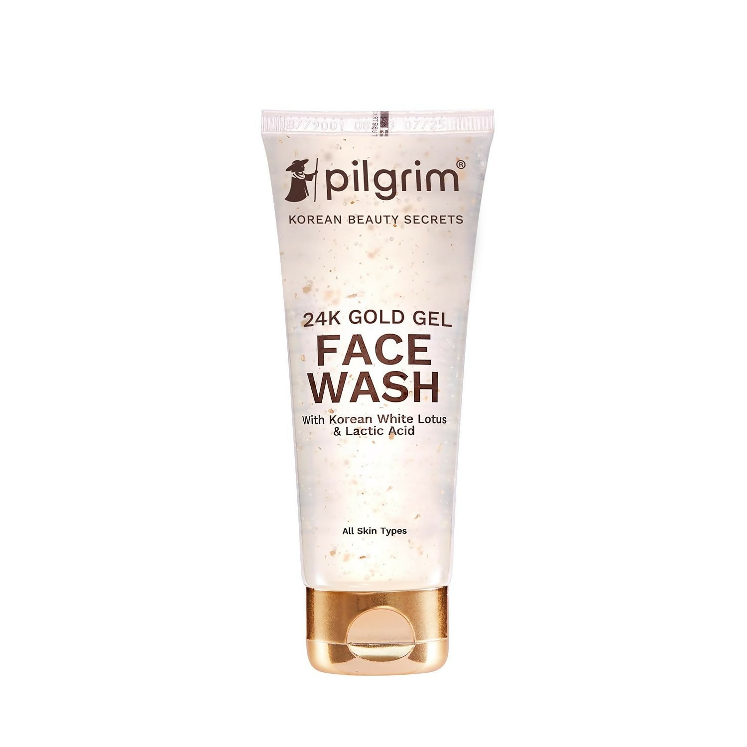 Pilgrim 24k Gold Gel Facewash with Korean White Lotus For Glowing Skin, Reduce Dark Spot And Improves Skin Texture - Pilgrim