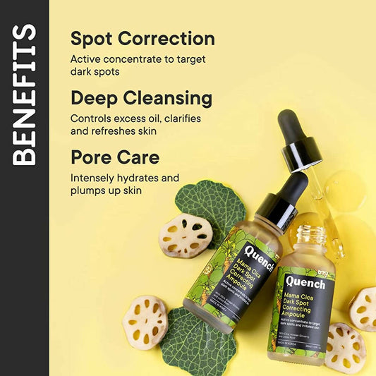 Quench Botanics Mama Cica Dark Spot Correcting Ampoule - Korean Skincare | Swadesiicart