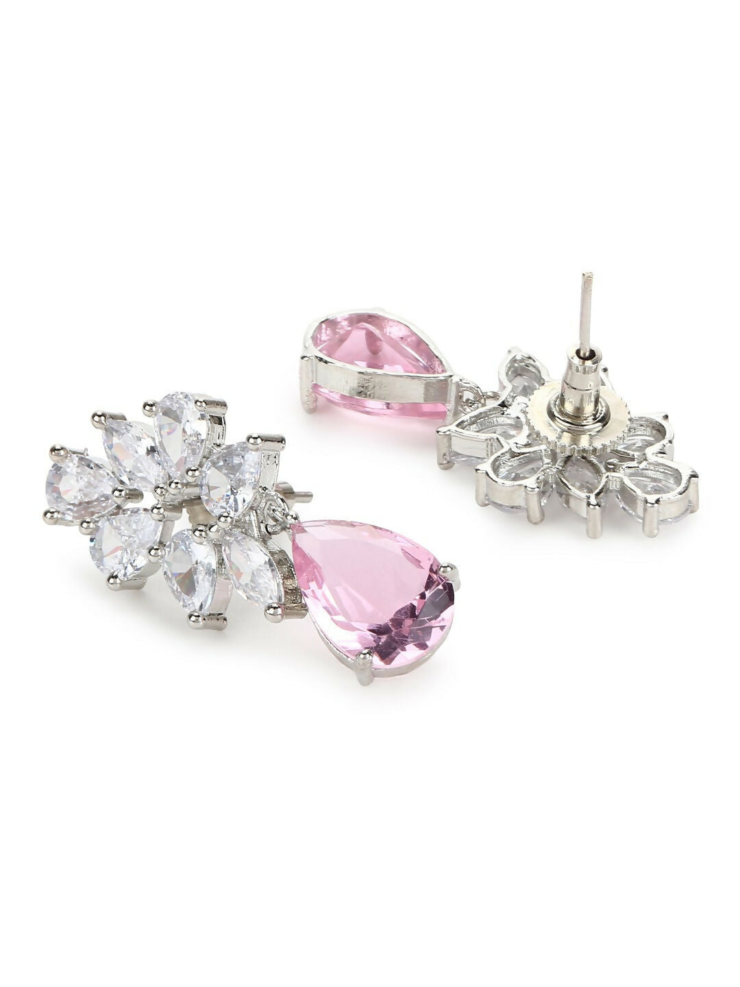 Champagne Stone Earrings- Ruby Raang | Swadesiicart