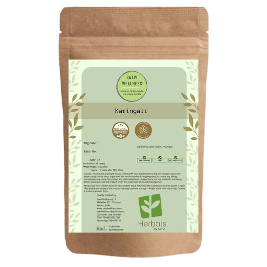 Satvi Wellness Karingali | Black Catechu Powder - Satvi Wellness