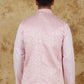 Bluesaanchi Men's Jacquard Misty Rose Waistcoat | Swadesiicart
