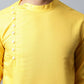 Even Apparels Yellow Color Pure Cotton Men's Kurta With Side Placket (MMS759) | Swadesiicart