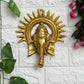 eCraftIndia Golden Lord Ganesha With Sun Decorative Metal Wall Hanging - Swadesiicart