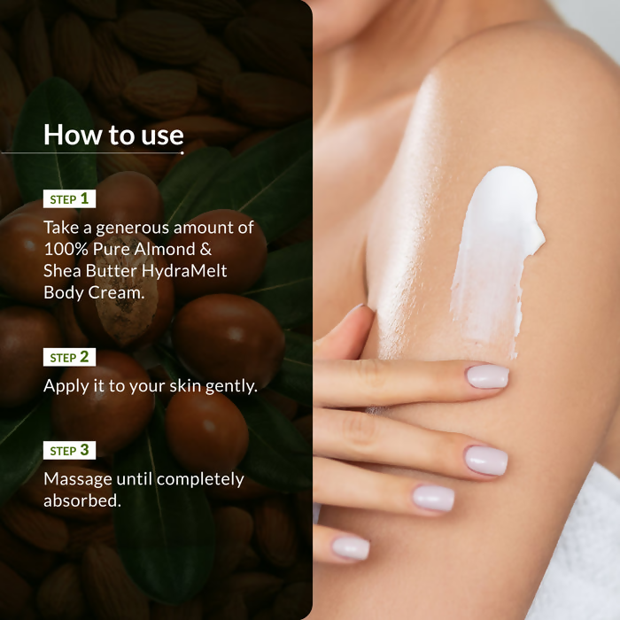 Lotus Botanicals 100% Pure Almond & Shea Butter HydraMelt Body Cream | Swadesiicart
