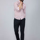 Miravan Men's White & Pink Spread Collar Floral Print Shirt | Swadesiicart
