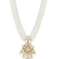 Gold-Toned White Brass Gold-Polished Necklace - Ruby Raang | Swadesiicart