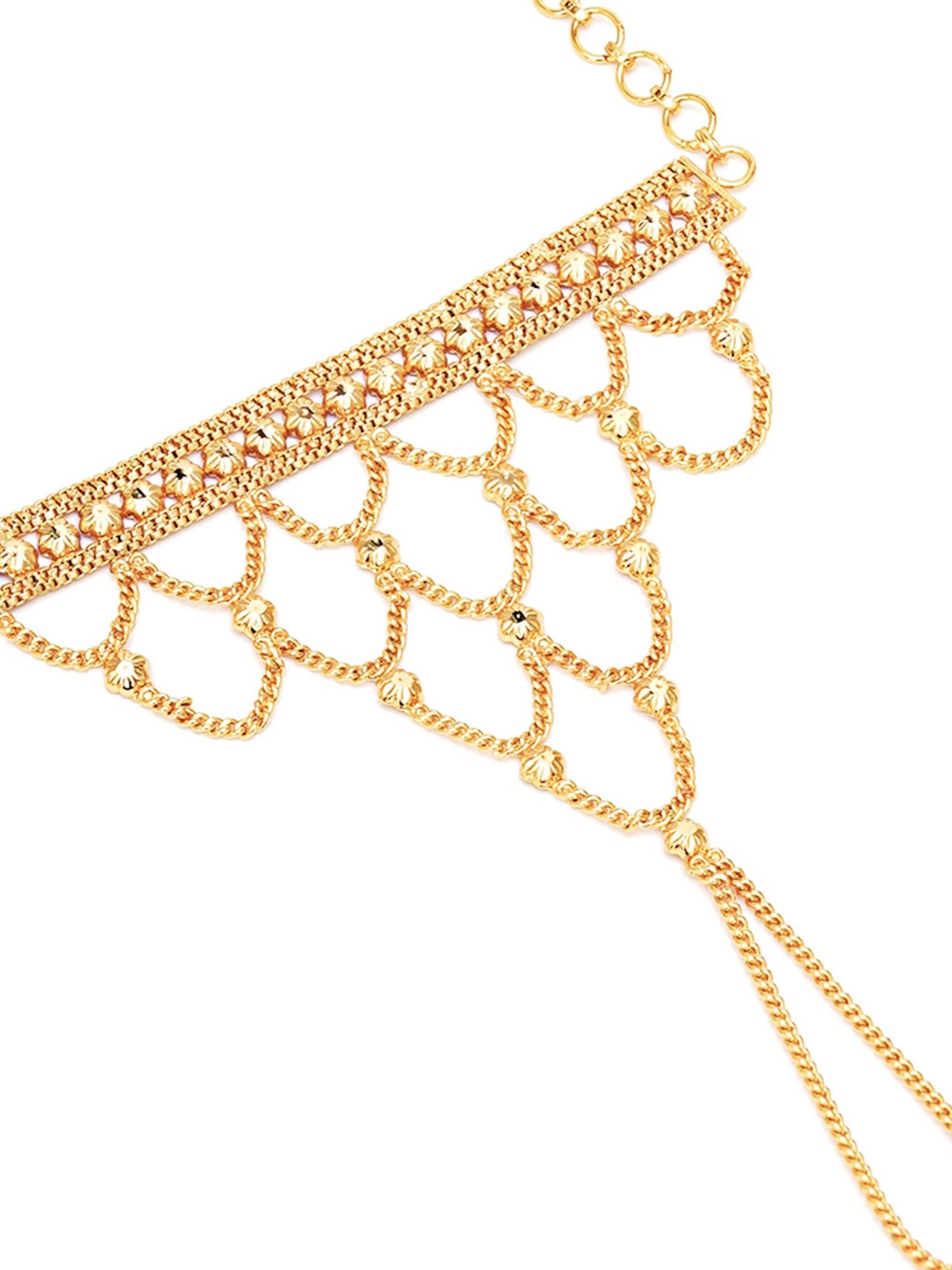 Golden Haathphool (Gold) - Ruby Raang | Swadesiicart