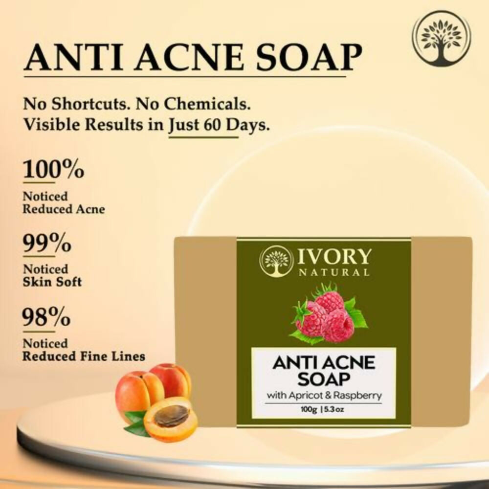 Ivory Natural Anti Acne Soap - Restore Radiance & Nourish Skin For Both Men & Women | Swadesiicart