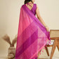 Vishnu Weaves Women's Pink Raw Silk Thread Woven Saree with Blouse - Swadesiicart