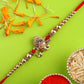 Auspicious Ganesha Rakhi And Kaju Rolls Box
