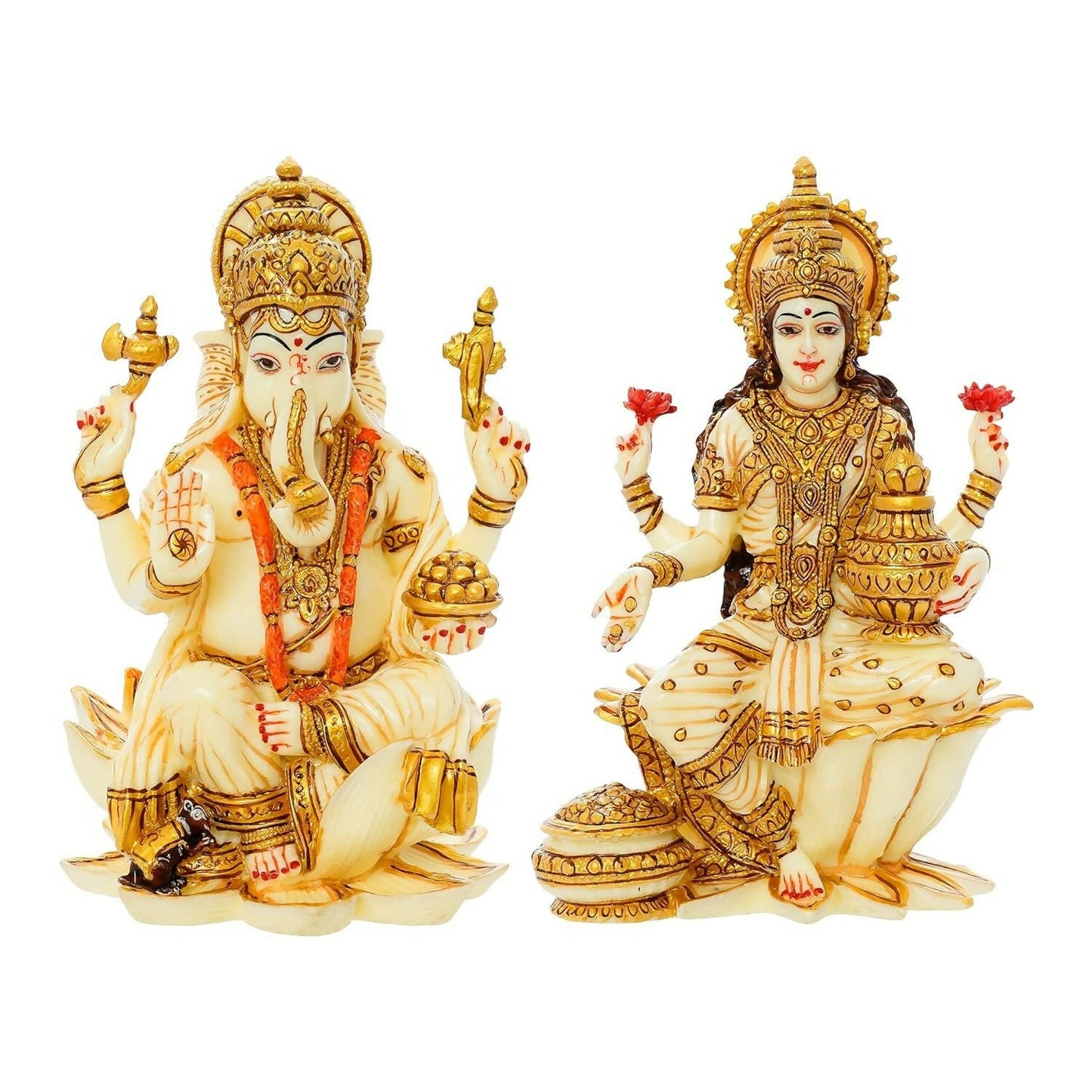 Mukundra Art N Craft 7 Goddess Lakshmi Ganesha Statue - Swadesiicart