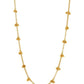Brass Antique Polish Necklace - Ruby Raang