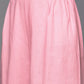 Ahalyaa Pink & Gold Ethnic Printed Layered Front Slit Cotton Anarkali Kurta Palazzos | Swadesiicart