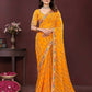 Ai Fashion Yellow Georgette Digital Print Party Wear Saree