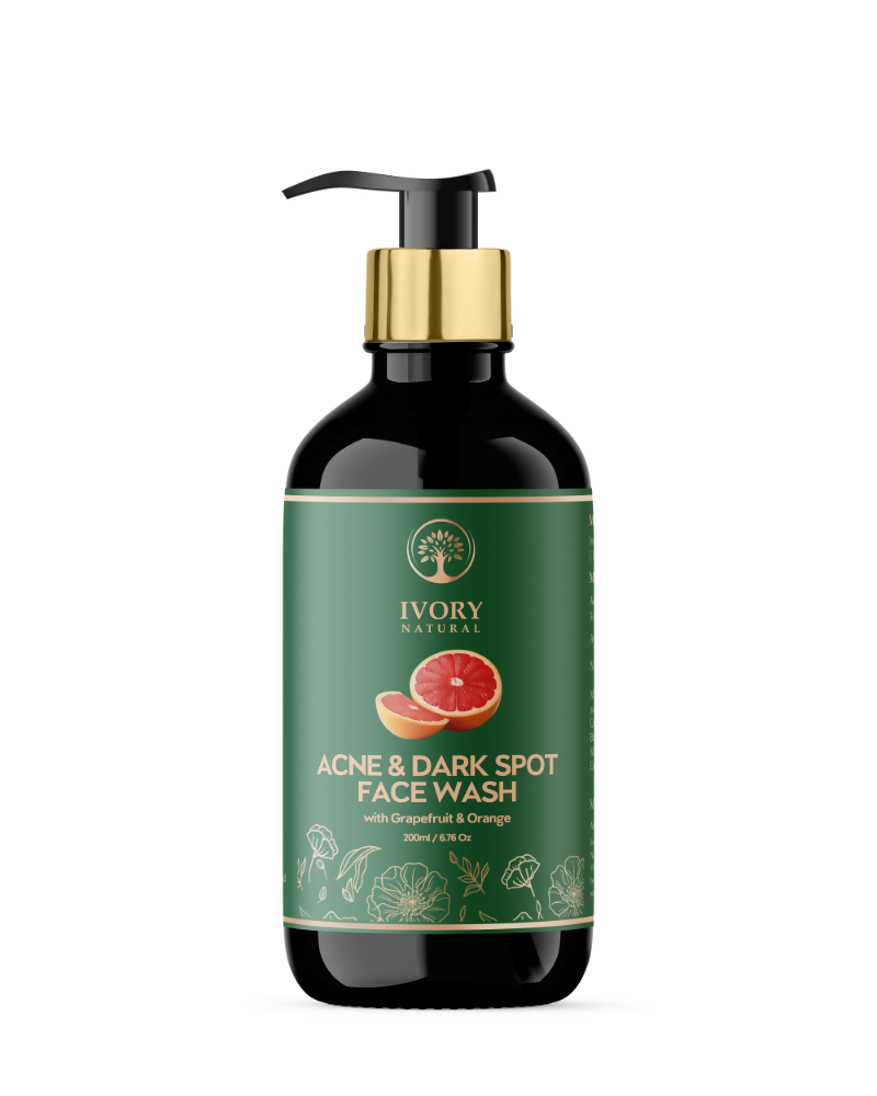Ivory Natural Acne & Dark Spot Face Wash For Moisturize, Replenish, And Promote Skin Clarity | Swadesiicart