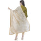 A R Silk Women's Gota Patti Silk Golden Dupattas and Chunnis