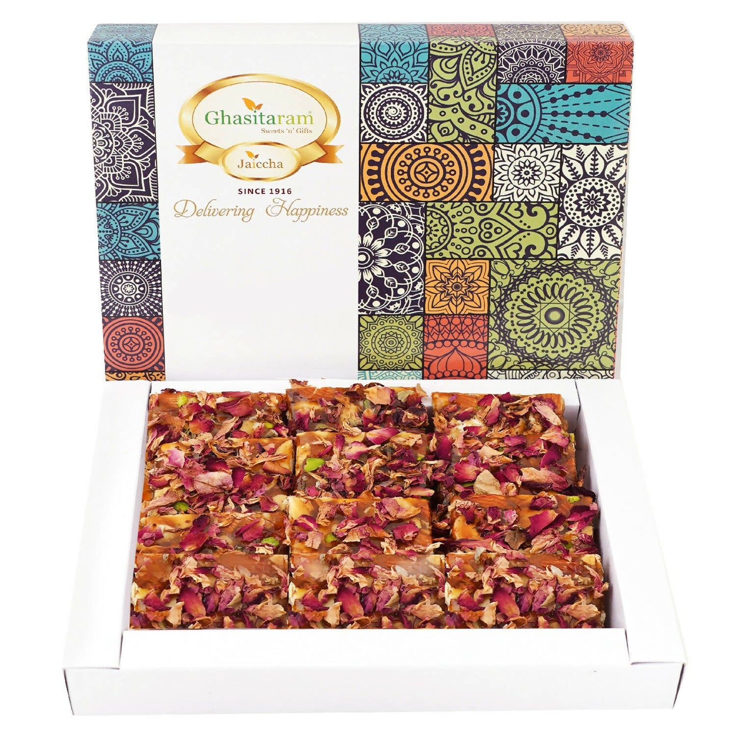 Ghasitaram Sankranti /Lohri Sweets-Rose Dryfruit Chikki | Swadesiicart