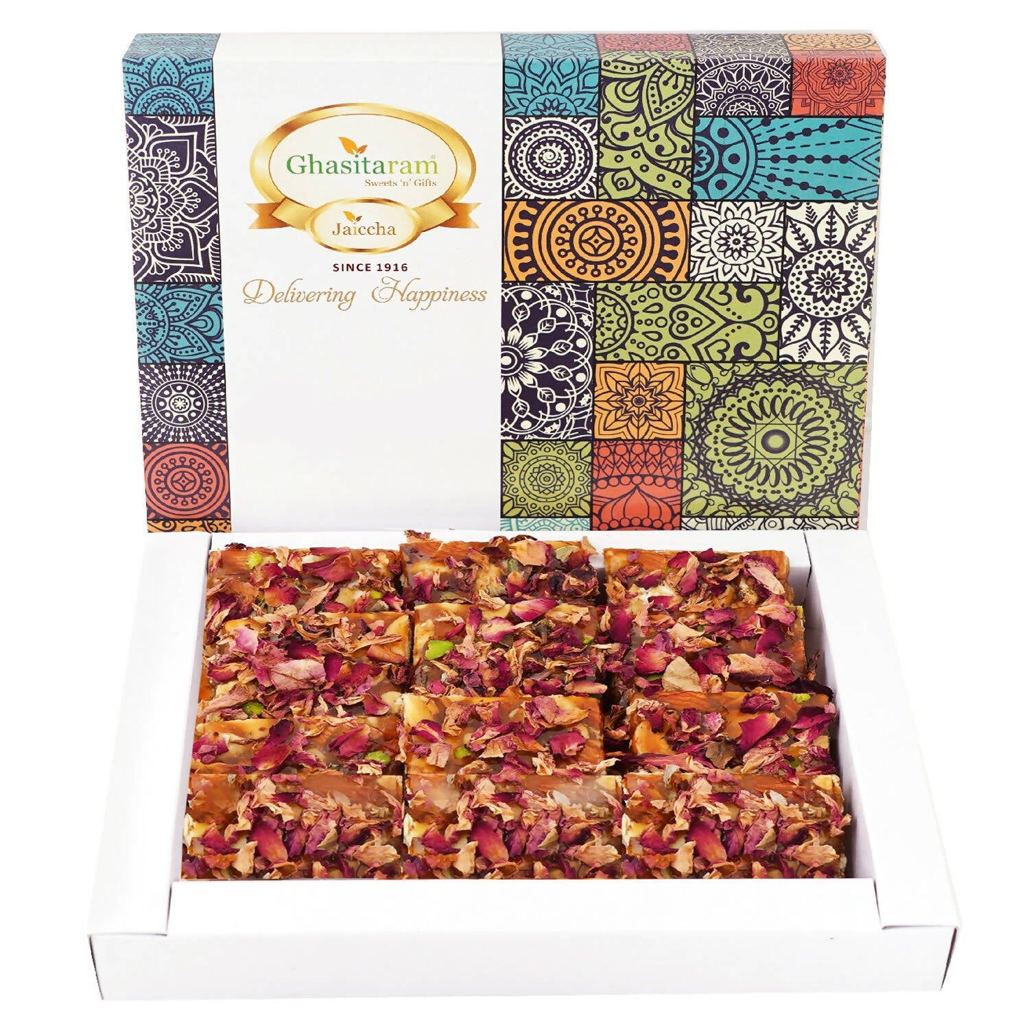 Ghasitaram Sankranti /Lohri Sweets-Rose Dryfruit Chikki | Swadesiicart