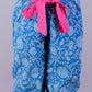 Lil Drama Jaipur Girls Blue Printed Top with Printed Pant Co-ordinate Set - Swadesiicart