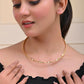 VOJ Gold-Polished Twisted Hasli Necklace | Swadesiicart