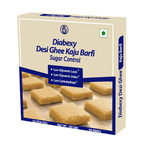 Diabexy Desi Ghee Sugar Free Kaju Barfi for Diabetics | Swadesiicart