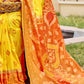 Shree Shyam Fashion Yellow Pochampally Silk Saree