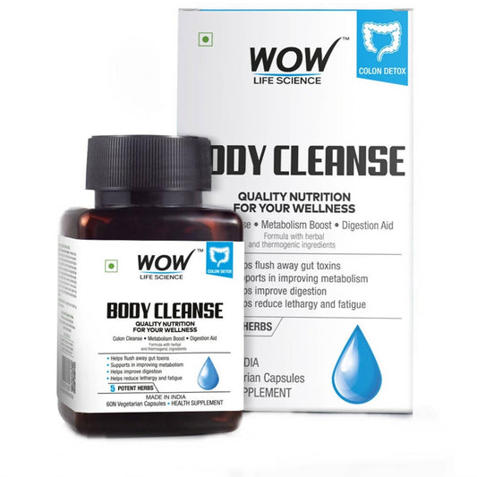 Wow Life Science Body Cleanse Capsules | Swadesiicart