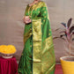 Anouk Ethnic Motifs Woven Design Zari Banarasi Saree | Swadesiicart