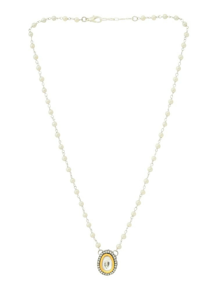Beaded Kundan Necklace - Ruby Raang | Swadesiicart