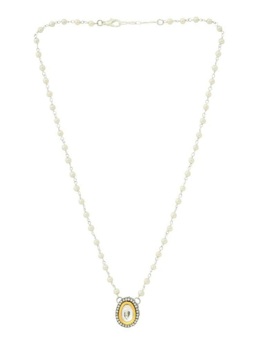 Beaded Kundan Necklace - Ruby Raang | Swadesiicart