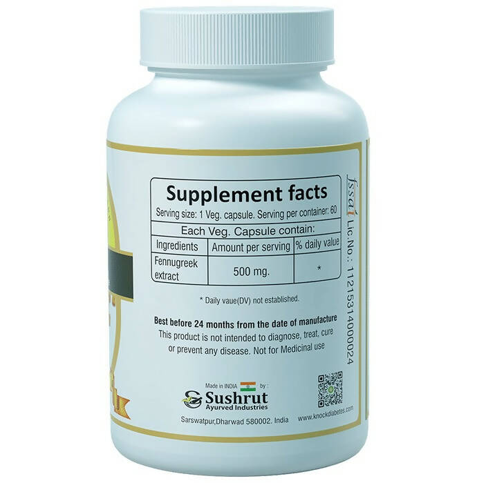 Sushrut Ayurved Good Health Fennugreek Veg Capsules - Swadesiicart