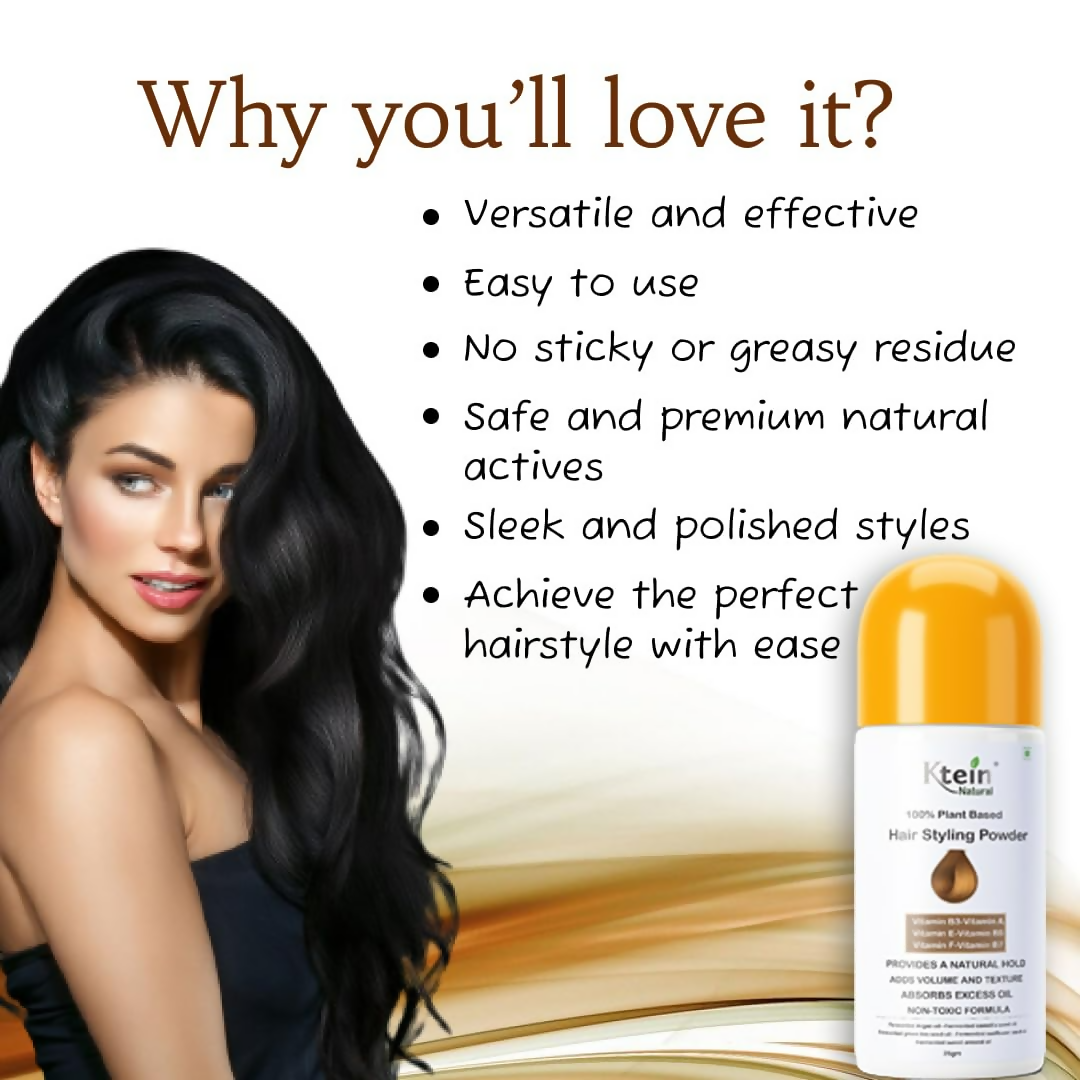 Ktein Natural 100% Plant Based Hair Styling Powder - Swadesiicart