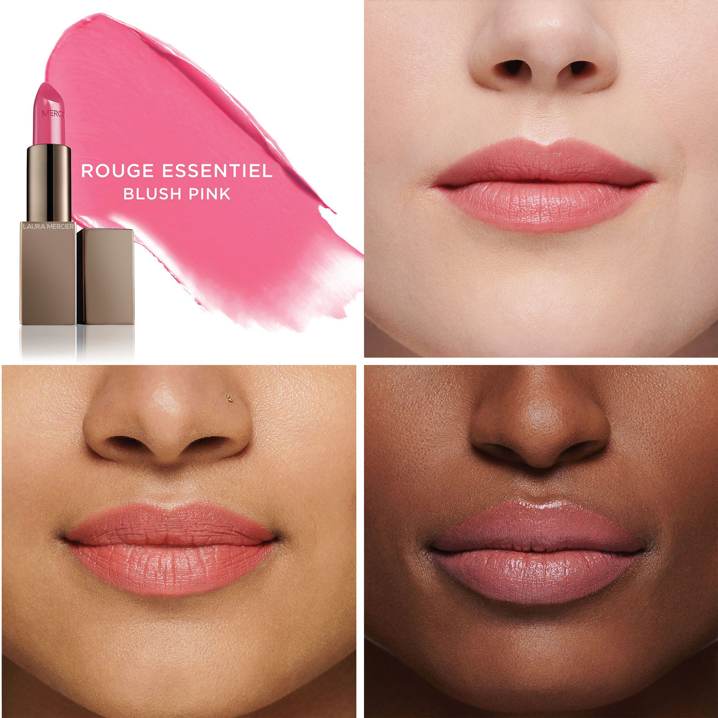 Laura Mercier Rouge Essentiel Silky Creme Lipstick - Blush Pink - Swadesiicart