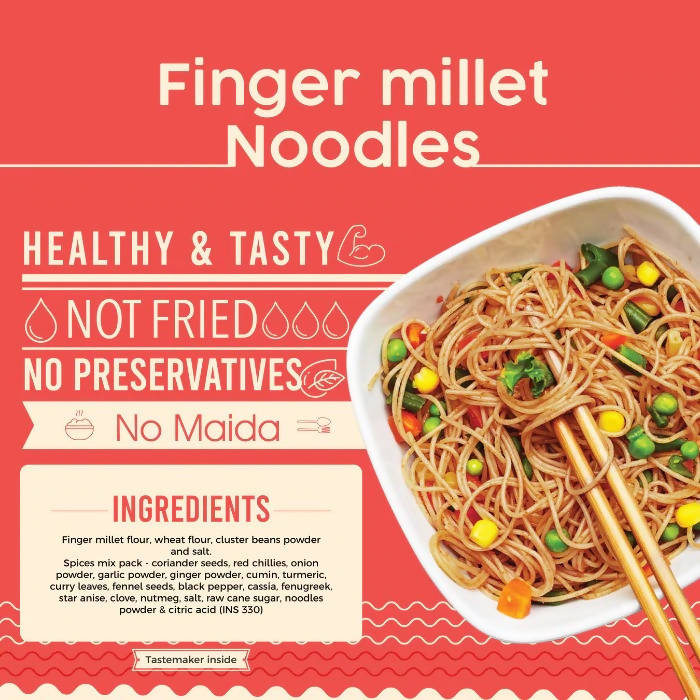 FittR biTes Finger Millet (Ragi) Noodles - Swadesiicart