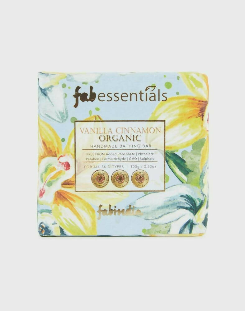 Fabessentials Vanilla Cinnamon Handmade Bathing Bar - FabIndia Limited