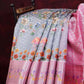Grey And Baby Pink Colour Banaras Borders And Creeper Design Semi Silk Saree By Gayathri Reddy Designer Studio | Swadesiicart
