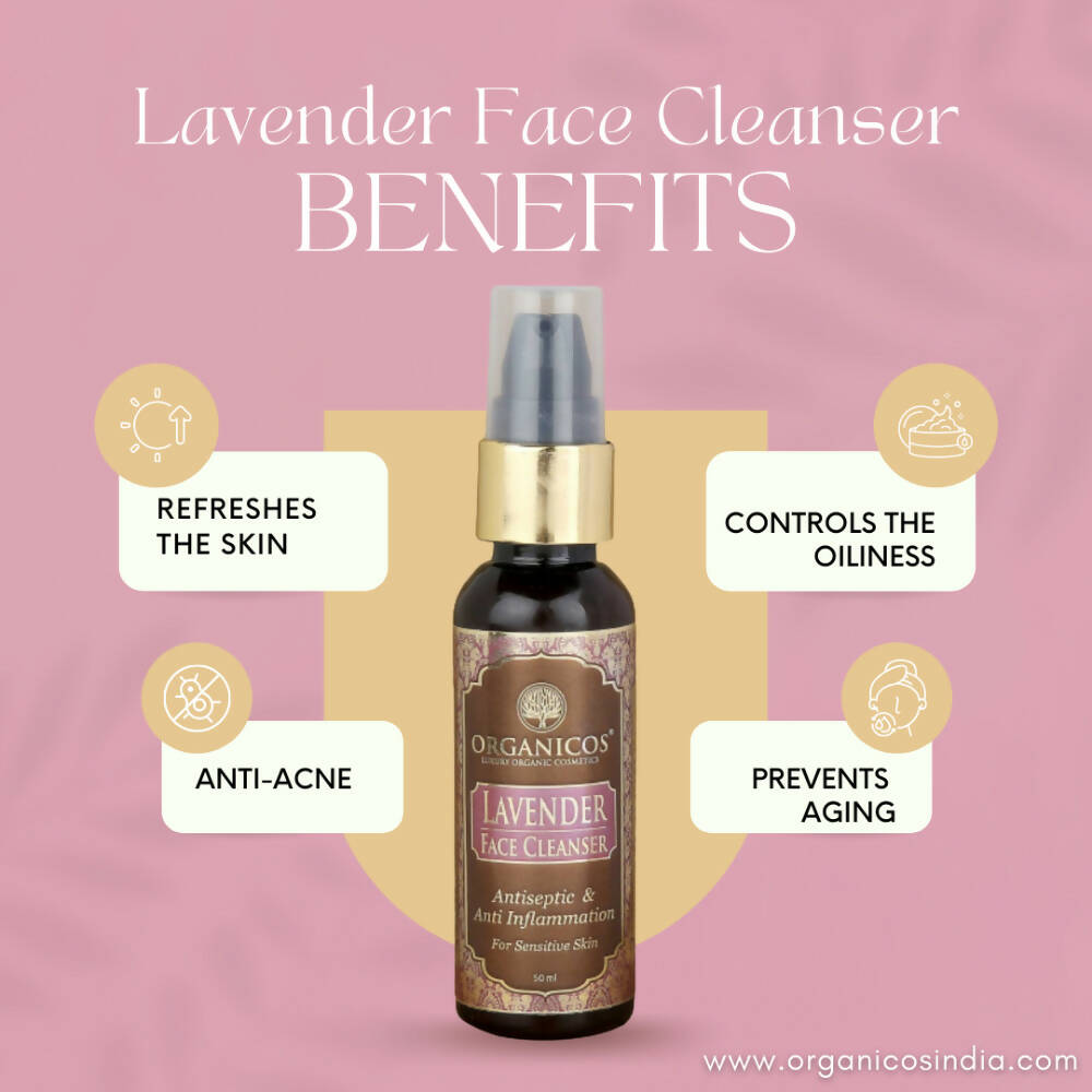 Organicos Lavender Face Cleanser - Swadesiicart