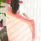 Beatitude Cream Cotton Paisley Border Tangail Handloom Saree