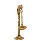 eCraftIndia Gold Toned Decorative Brass Parrot Diya | Swadesiicart