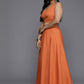 Ahalyaa Women's Traditional wear Lehenga Choli - Orange | Swadesiicart