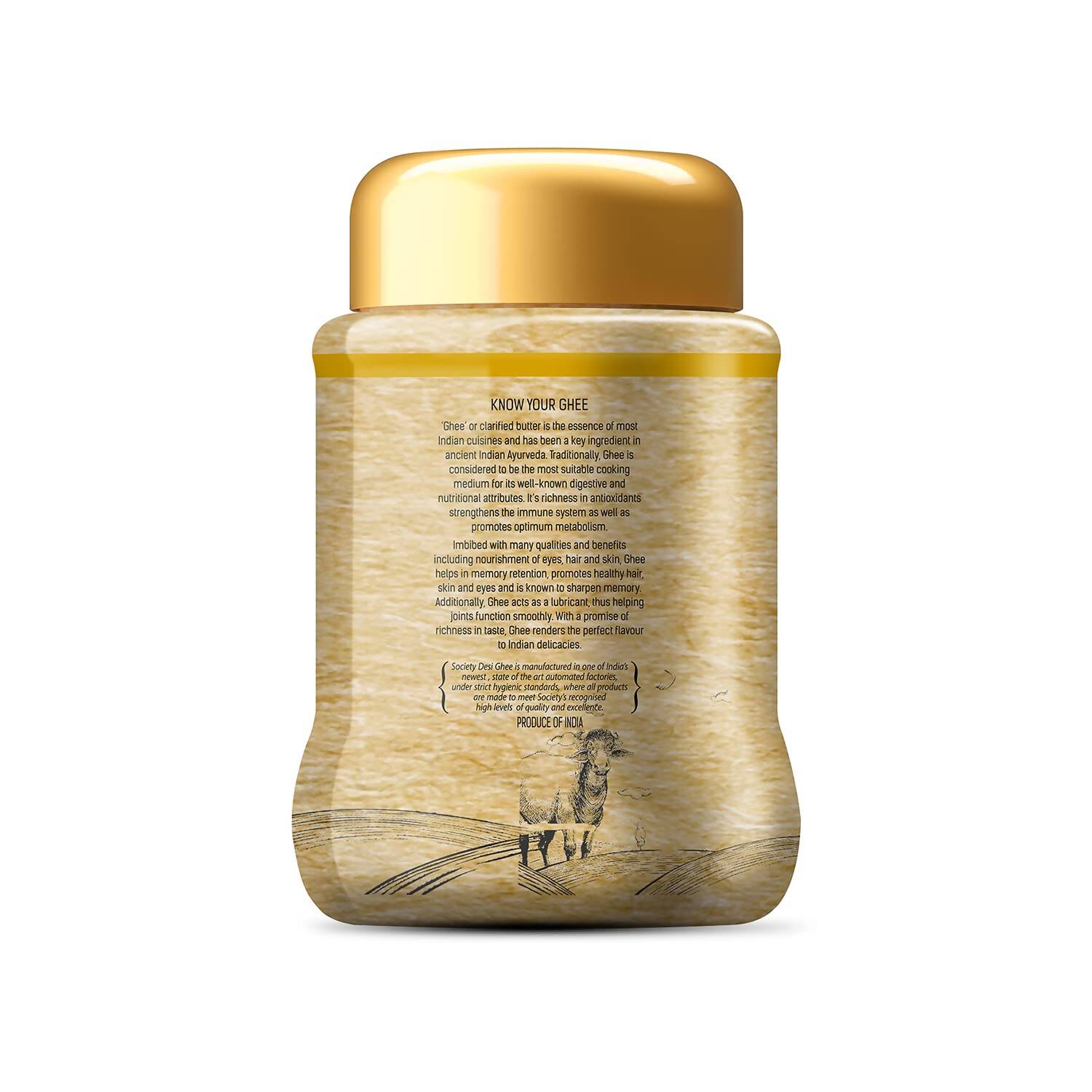 Society Desi Ghee | 100% Pure and Natural | Desi Ghee | Highly Nutritious | Traditional Curd-Churned | Swadesiicart
