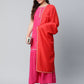 Ahalyaa Pink Crepe Orange khari Print Kurta Sharara Set With Dupatta | Swadesiicart