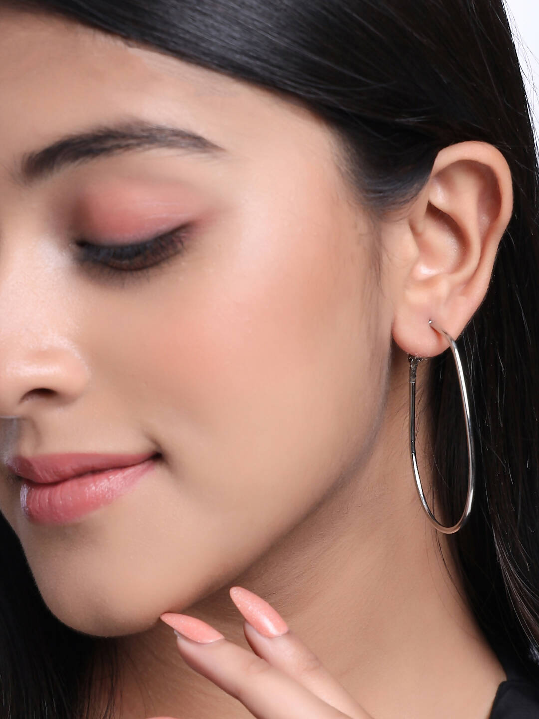 NVR Women Set of 2 Contemporary Hoop Earrings | Swadesiicart
