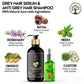 Ivory Natural Grey Serum And Hair Shampoo Combo Restores Natural Hair Wellness And Nourished, Shiny Hair | Swadesiicart