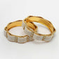 NVR Women's Set of 2 Gold-Polished Pearl Handcrafted Traditional Bangles - Swadesiicart