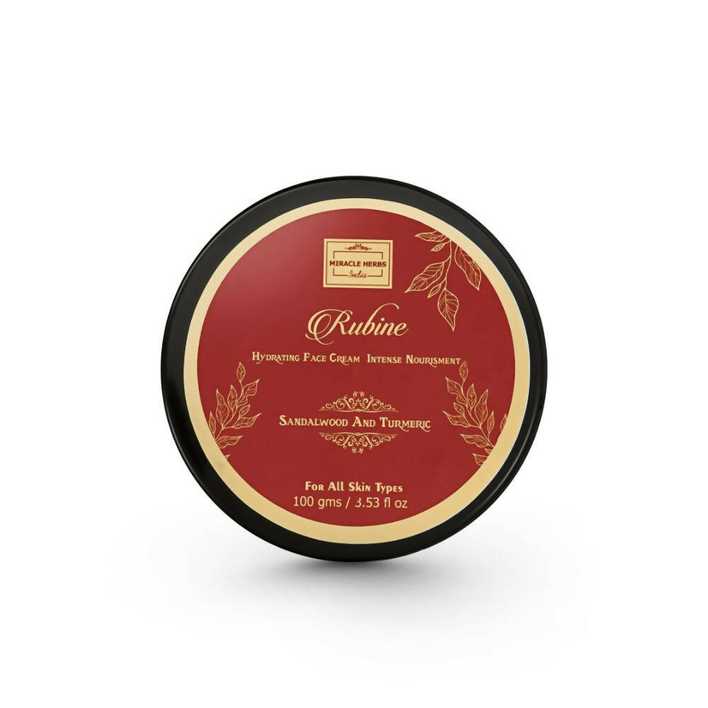 Miracle Herbs Rubine Hydrating Face Moisturizer Gel Enriched With Sandalwood And Turmeric -Pink - Swadesiicart