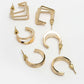 NVR Women Gold-Toned Circular Hoop Earrings | Swadesiicart
